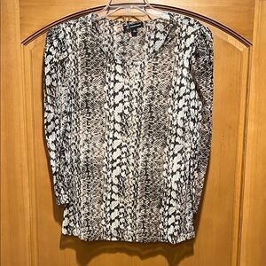 INC International Concepts Brown Patterned Top